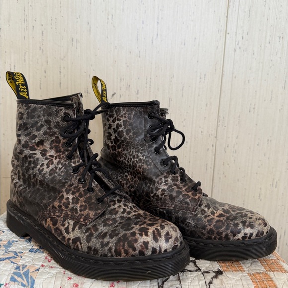 Dr Martens Cheetah Print Boots - Picture 3 of 6